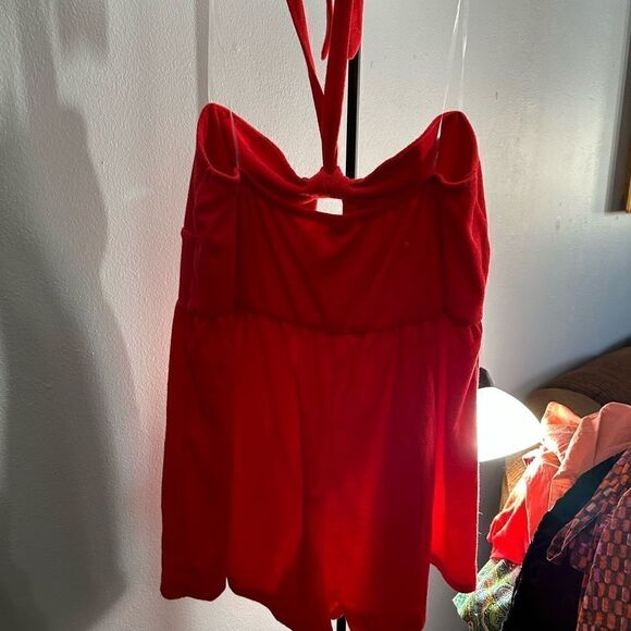 Wild Fable Red Terry Cloth Jumpsuit NWT Size XXL - Picture 8 of 12
